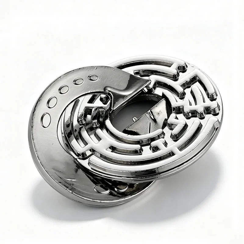 Cast Labyrinth Magic Maze Metal Disentanglement Brain Teaser Puzzles IQ Test Logic Challenge Educational Toys For Adults & Kids