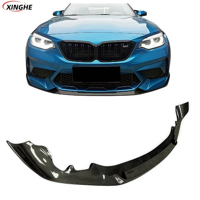 For BMW M2C facelift MP model, F87 M2C carbon fiber front lip 19-20 front shovel chin modification