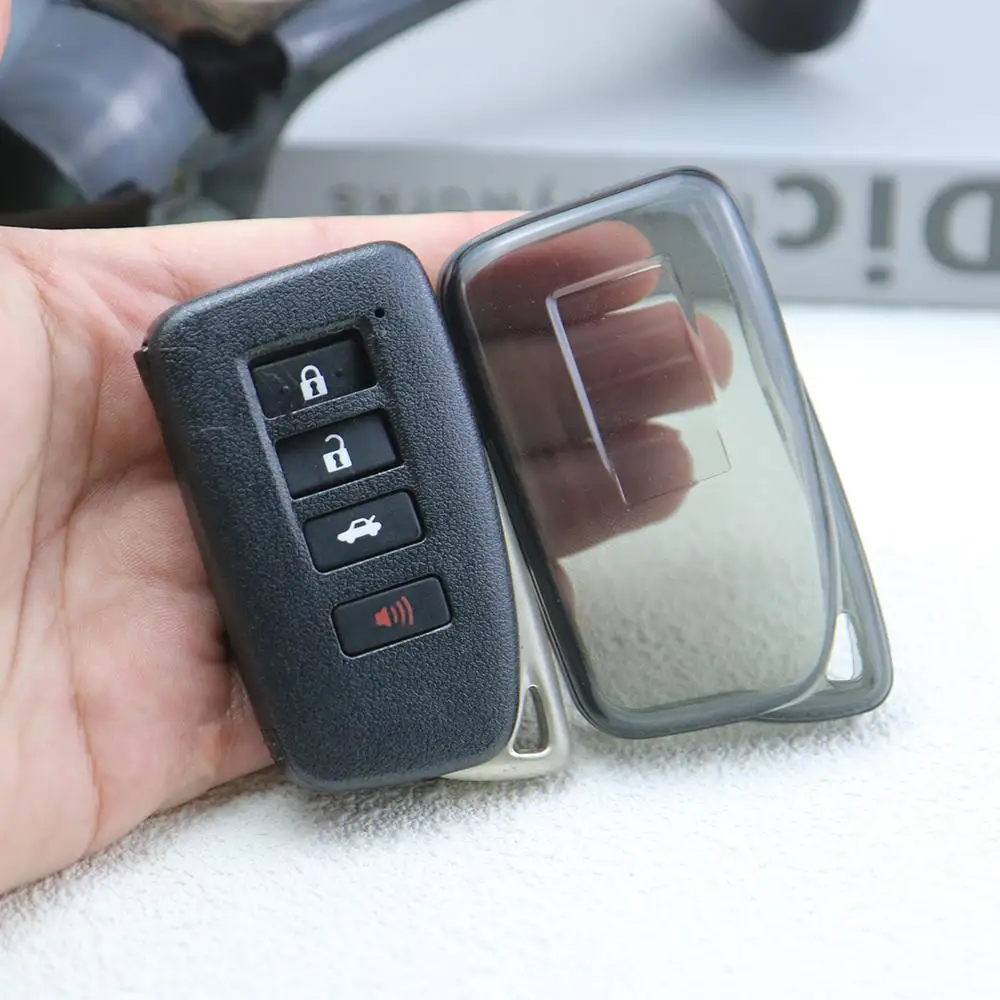 Lightweight Nano TPU For Lexus RX 350 450h IS ES NX GS LX RC 200 250 300 3 4 Button Car Key Case Remote Key Cover Fob Keyring