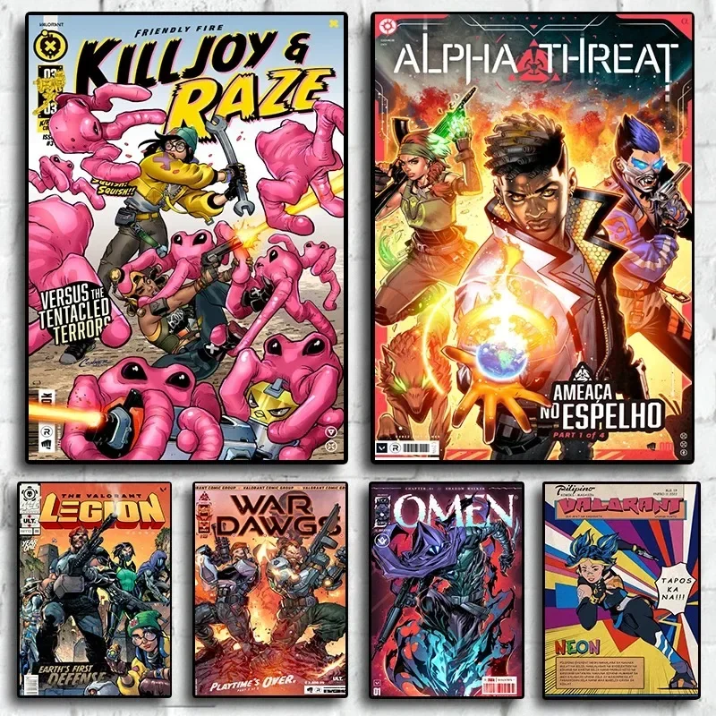 لوحة قماشية جدارية فنية على الإنترنت ملصق كوميدي شجاع رينا جيت ألعاب كاواي ديكور غرفة الألعاب هدية جمالية