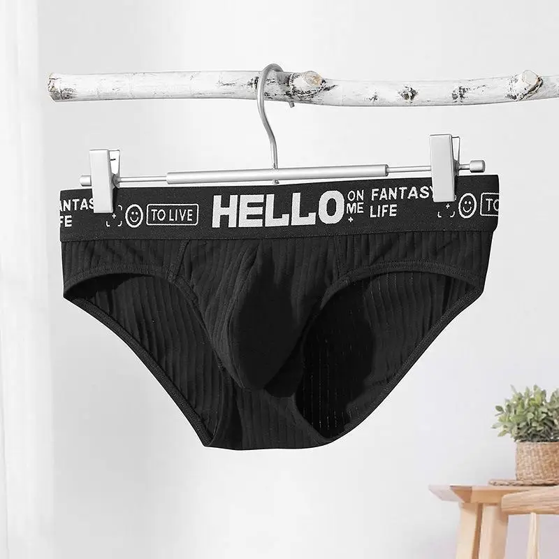 Breathable Bamboo Fiber Men Underwear For Big Penis Independent Scrotum Pouch Panties Ropa Interior Hombre Male Sexy Slip Briefs