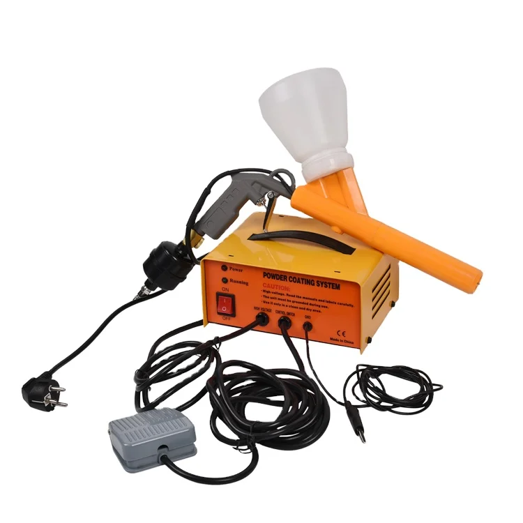 CE Certified Lab Powder Coating System New  Engine-Powered Spray  Kit Steel Substrates Manufacturing Plant Use 110-240V