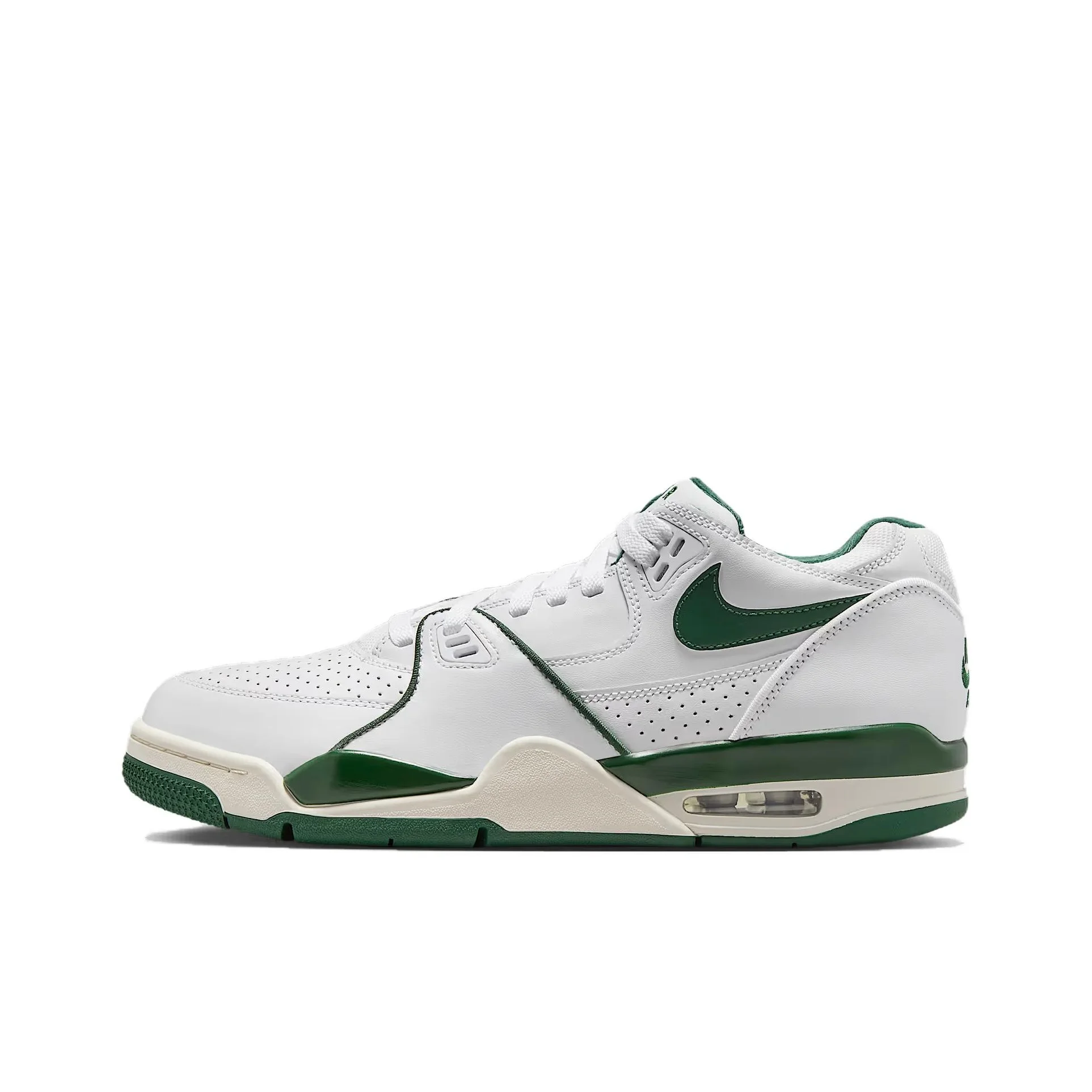 Nike Air Flight 89 Abrasion Resistant Low top Basketball Shoes Men's White Green HJ4484-102