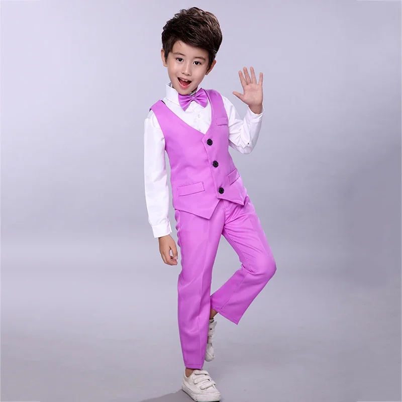 Jazz Dance Costumes Kids Colorful Long Sleeve Stage Outfits Children Performance Party Dance Wear Suit Dancing Clothes DNV11588