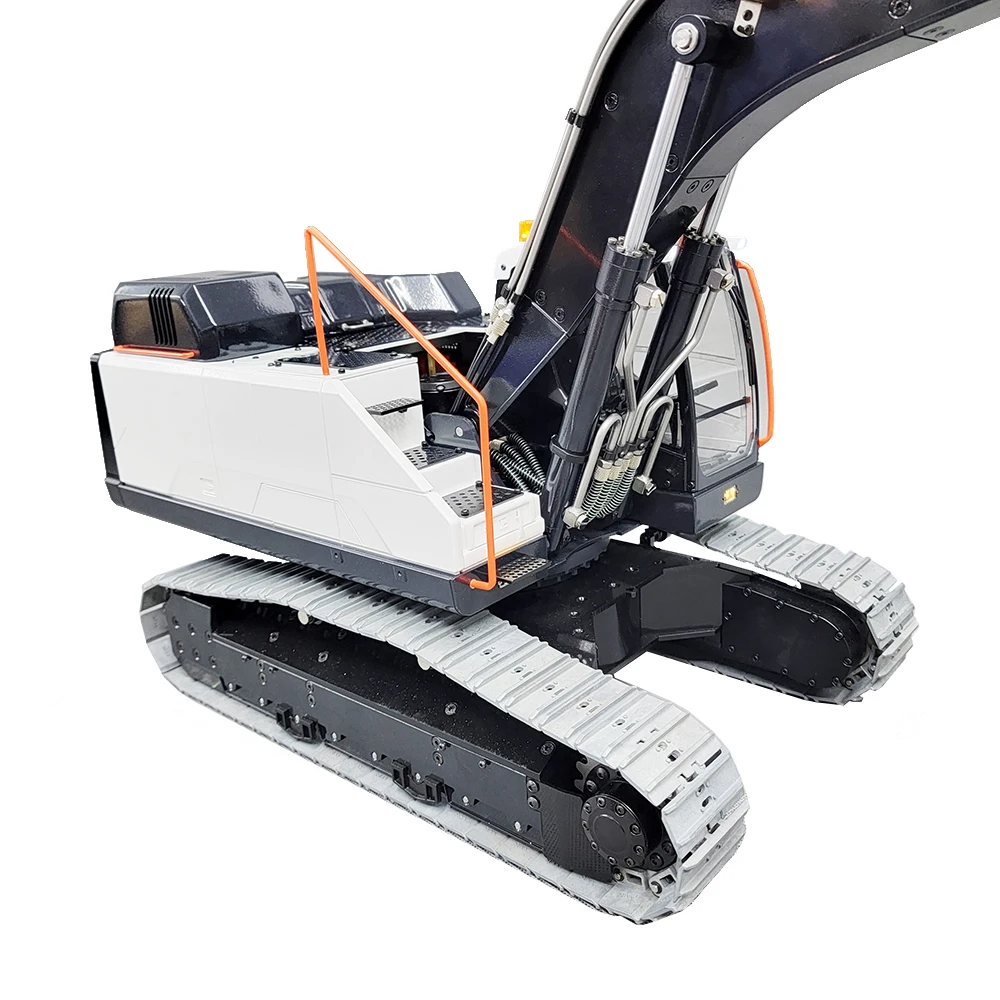 In Stock 1/14 RC Hydraulic Excavator EC380 EL Tracked Excavator Full Metal Model PL18 Channel RC Car Toys for Adults