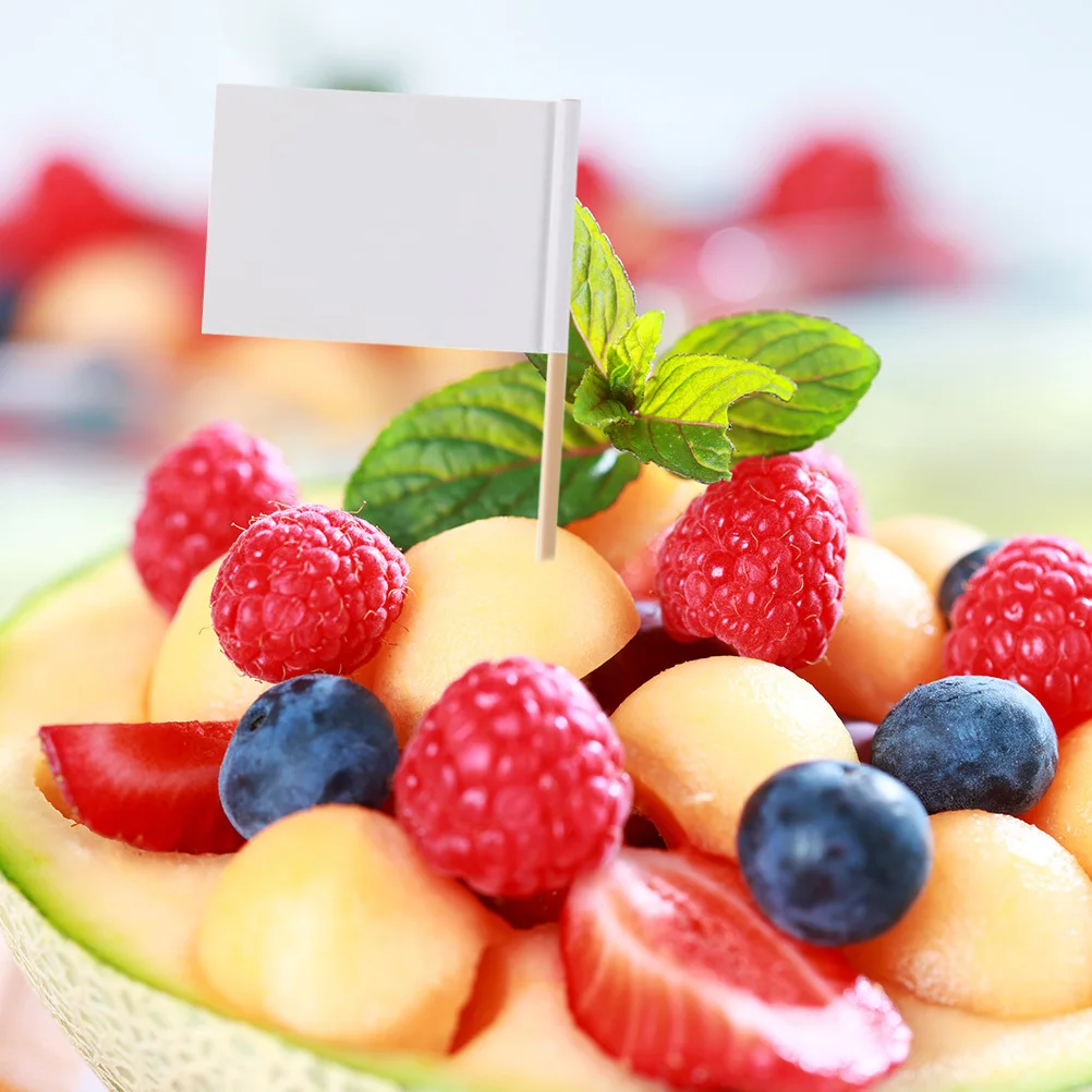 

200Pcs Reusable Toothpick Flags for Cake Decorating Dessert Toppers Cupcake Picks Birthday Baby Shower Party Accessories