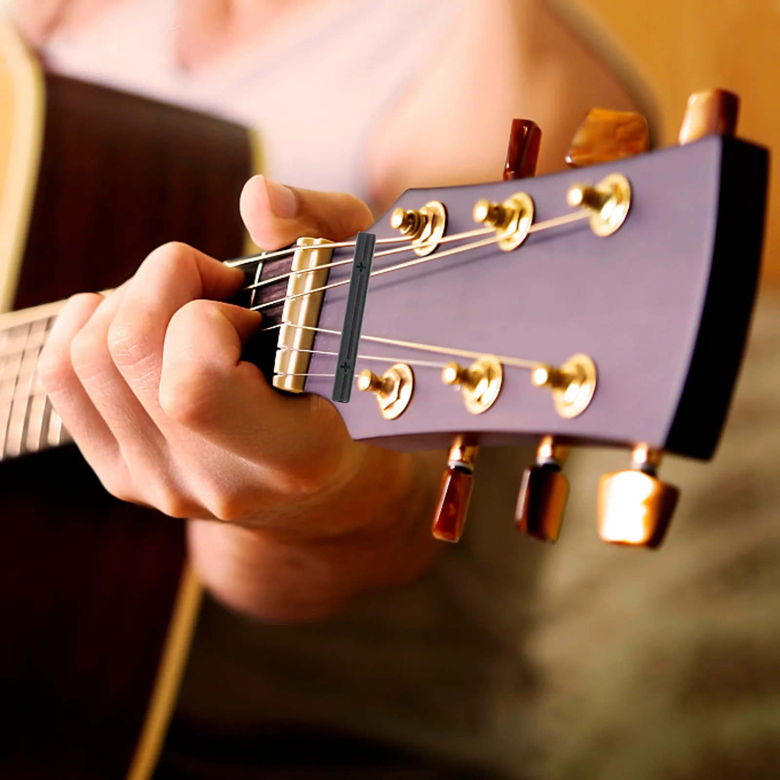 Electric Guitar Pressure Chord Rod Zinc Alloy Guitar String Retaining Rod Stable String Device Musical Instrument