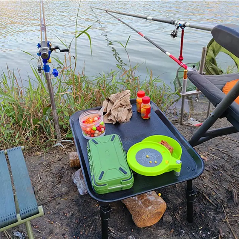 Outdoor Portable Folding Table Tool Camping Picnic Table Accessories Table Fishhook Fishing Line Fishing Bait Table fishing tool