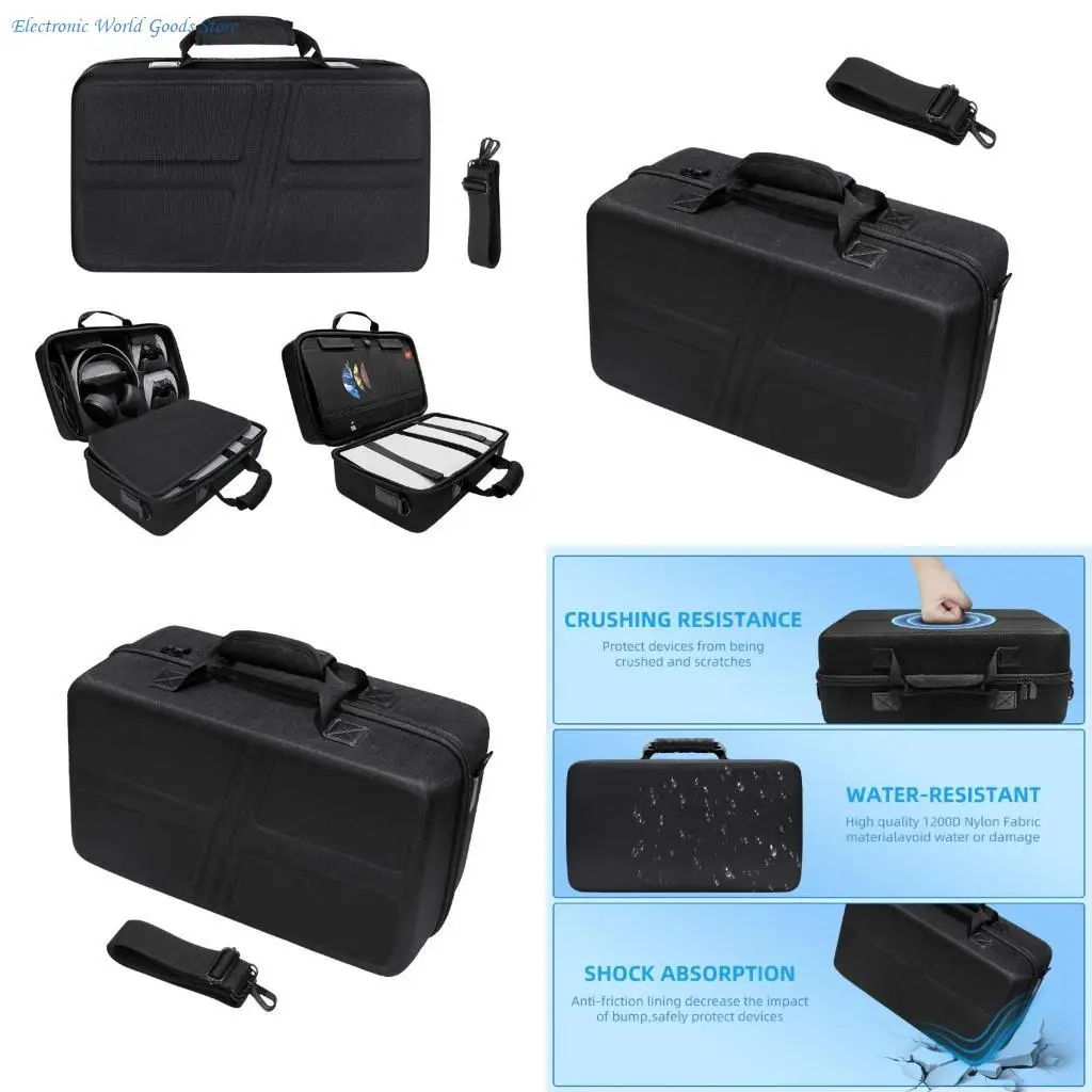 

A3PD Waterproof Travel Bag with Elegant Simple Designs Gaming Accessories Bag Controller Holder Scratch Resistant Bag for P5