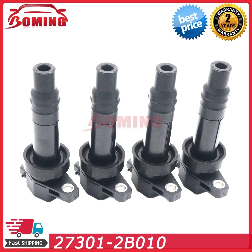 1/4pcs High Performance Ignition Coil Kit For Hyundai Accent I20 I30 Elantra Kia Soul Rio 1.6L 2.0L 27301-2B010 273012B010