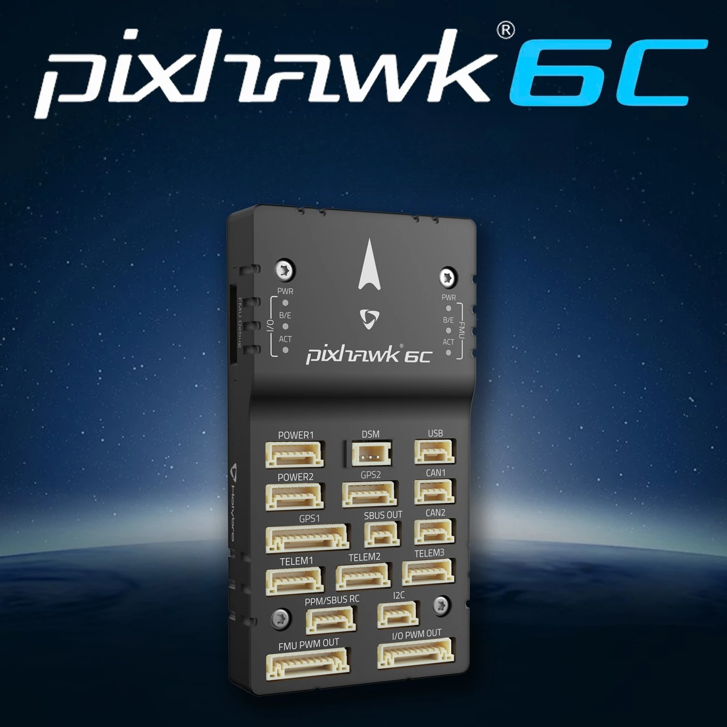 Holybro Pixhawk 6C Flight Control Four Axis Multi Axis Fixed Wing PX4 PIX4 Pixhawk4 Upgraded Open Source,M10/M9N GPS,Metal Shell