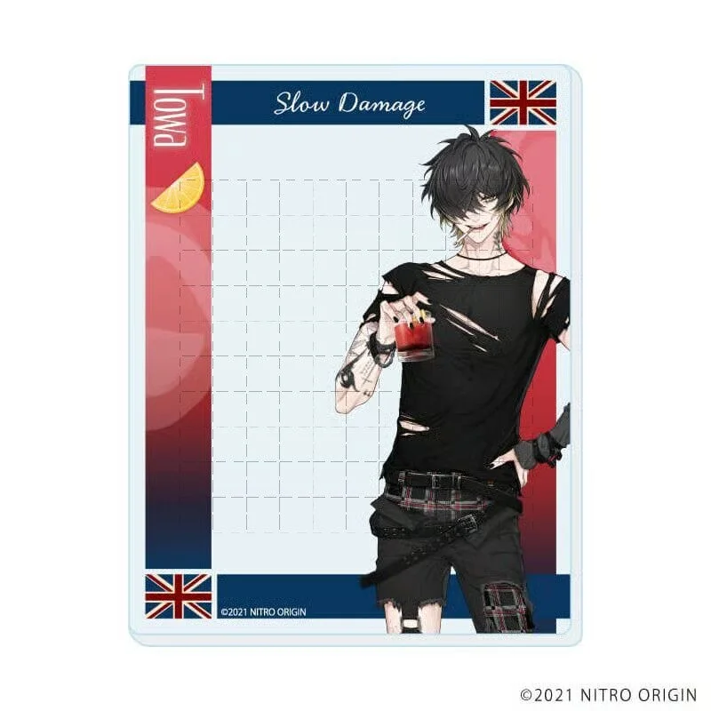 Game Slow Damage Towa 15CM Acrylic Stand Model Plate Keychains Tabletop Decorations Souvenir Accessories Goods Collection