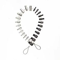 26Pcs Nut and Bolt Thread Checker Set Inch and Metric Size Universal Thread Checker Lightweight Precise Thread Measuring Tools