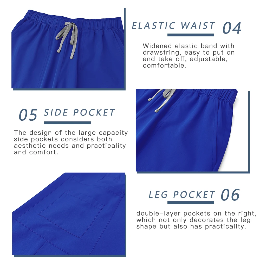 Neue Laborkittel Hosen Medizinische Chirurgische Uniform Set Krankenhaus Zahnarzt Klinik Salon Arbeitskleidung Apotheke Haustier Arbeitsanzug Krankenschwester Kleidung