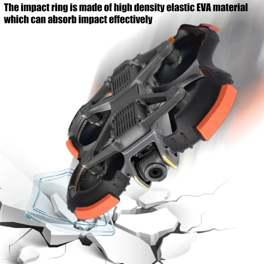 1 paio di coperture per elica per drone antiurto, anello di protezione di sicurezza anticollisione, paraurti protettivo leggero per DJI Avata 2