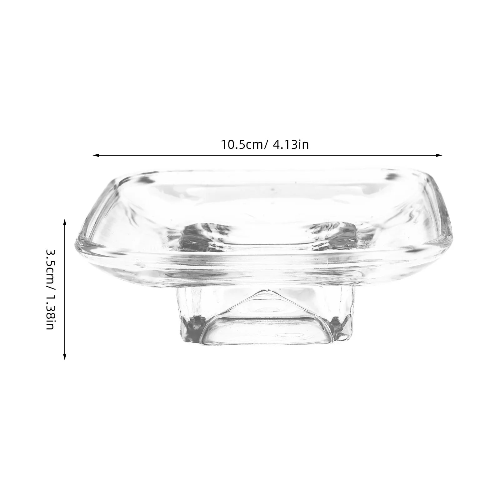 طبق صابون زجاجي أنيق للحمام، تجفيف حوض الحمام يحافظ على جفاف الصابون، صينية زجاجية صغيرة، طبق الحمام #5