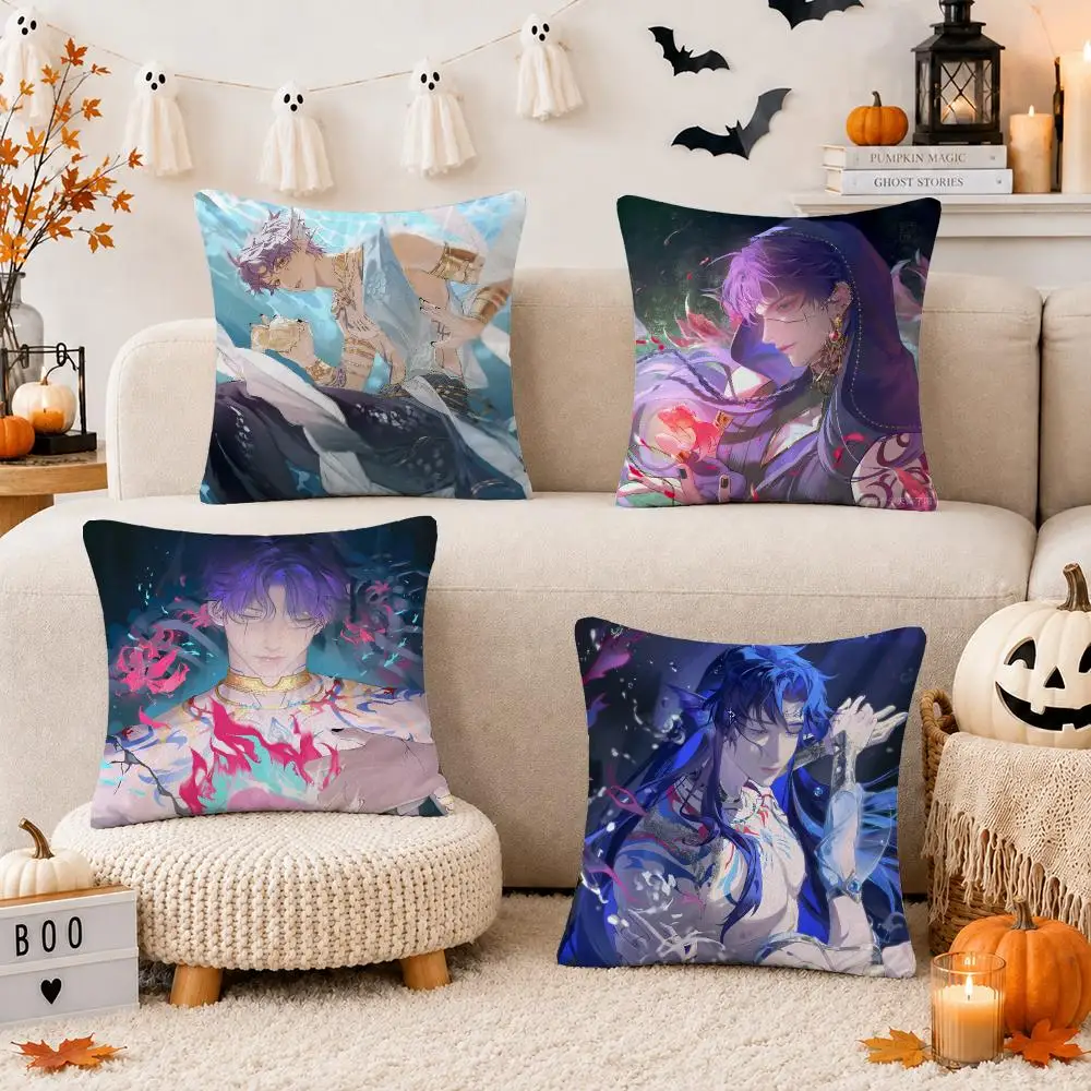 Game L-Love and Deepspace Cushion Cover Throw Pillow Covers Decorative Cushion Covers for Sofa Living Room Halloween Decor