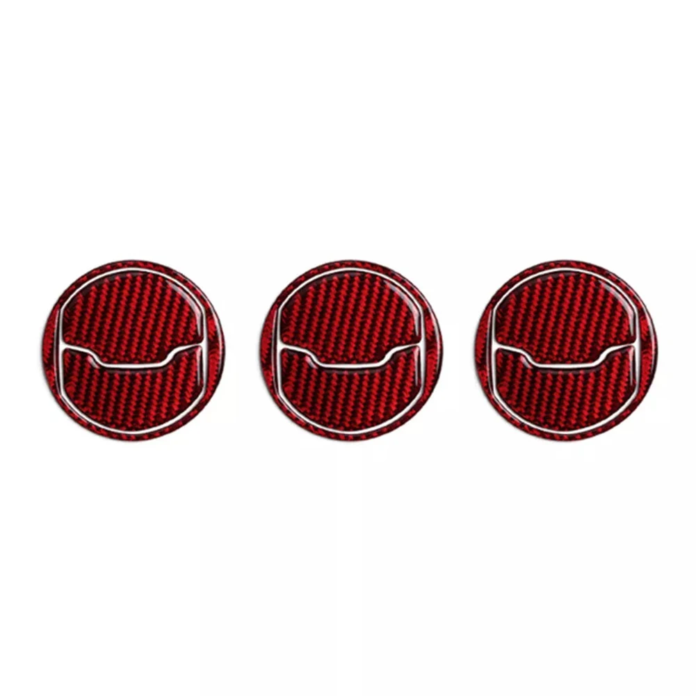 

Car Interior Decoration Carbon Fiber Air Vent Cover Dust Protection Epoxy Coating Manual Measurement Deviation