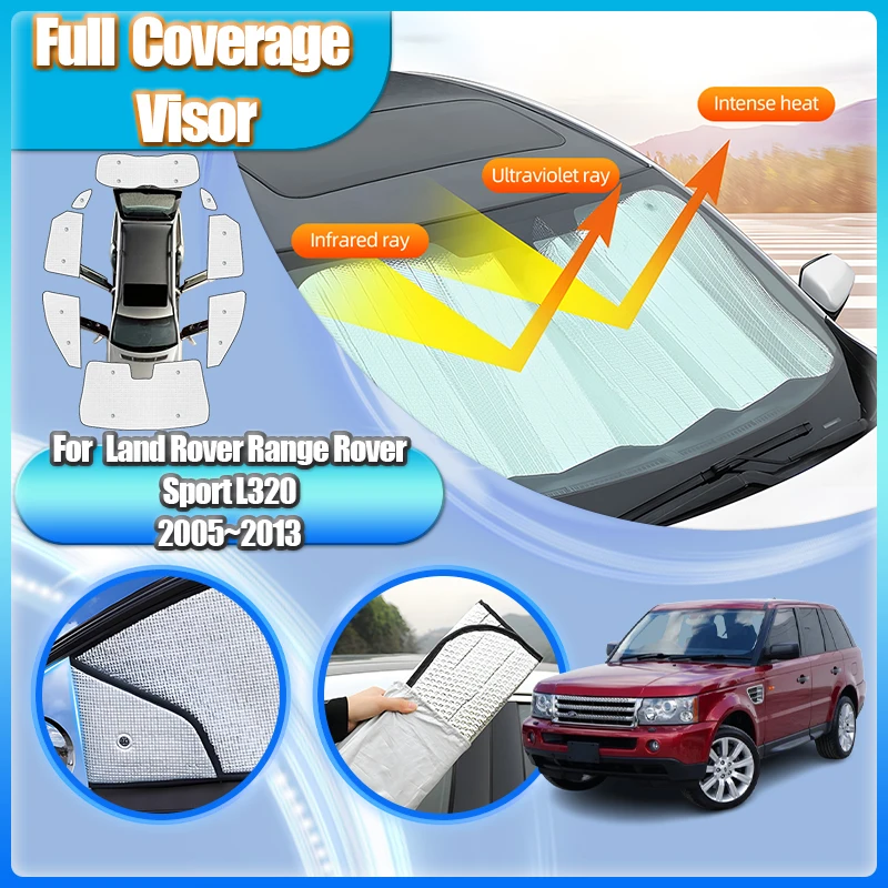 

For Land Rover Range Rover Sport L320 2005-2013 Car Full Coverage Sunshades Window Sunscreen Windshields Anti-UV Car Accessories