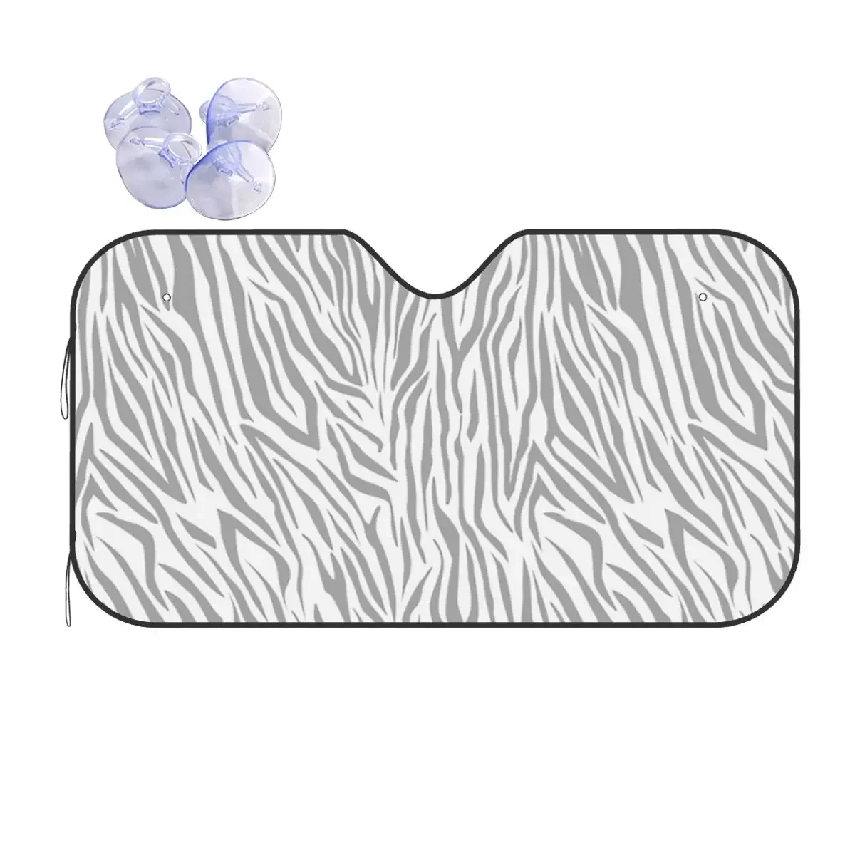 

Ветровое стекло Zebra, текстура кожи животного, модное переднее ветровое стекло автомобиля 76x140 см, автомобильные солнцезащитные аксессуары, чехлы