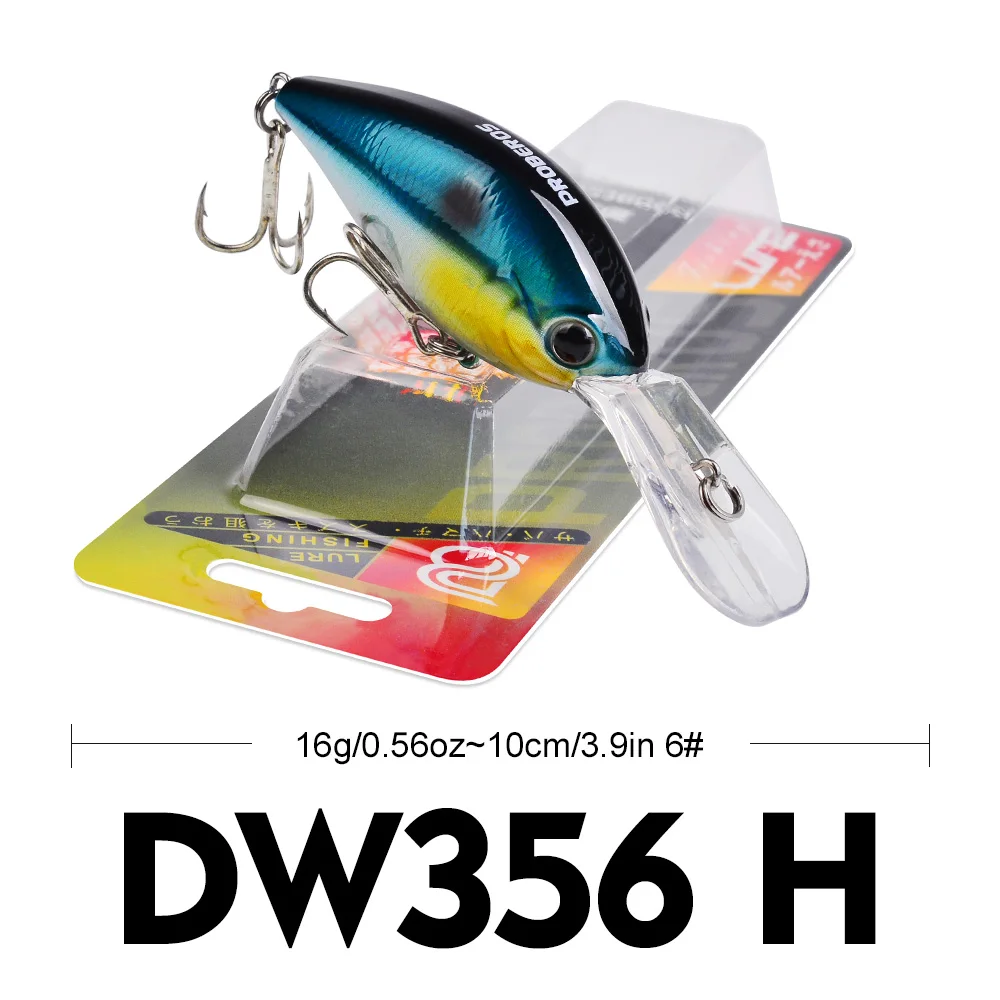 PROBEROS Rasselnder Crankbait 10cm-16g Schwimmender Angelköder Lauter Harter Köder Künstlicher Wobbler Weitwurf-Bass-Swimbait – Detail 3