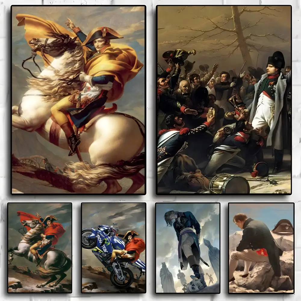Napoleon Bonaparte Draw Painting Calligraphy Exhibition poster photo oil painting canvas synthetic fiber for living dining room