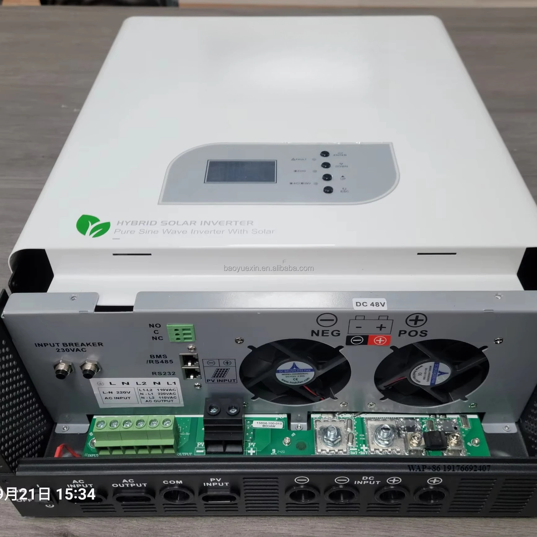 

Hybrid Solar Inverter 24V 48V 4KW 5KW 8KW 10KW Grid Split Low Frequency MPPT Three Phase Output Wechselrichter"