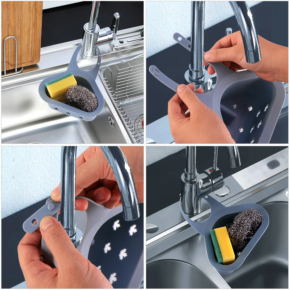 

Sink Hanging Bag Storage Rack Faucet Drying Sponge Container Drainer Holder