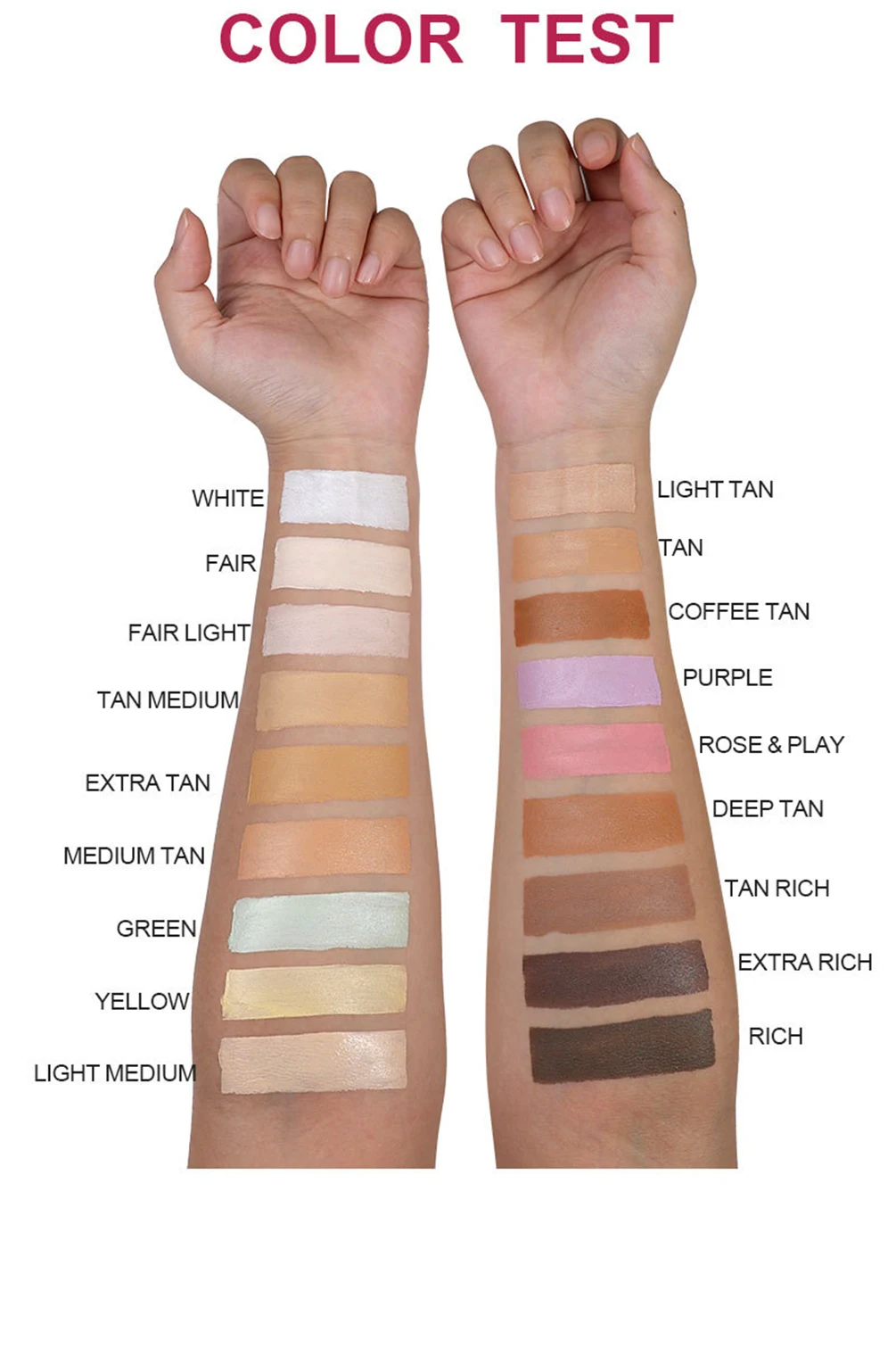 Paleta Korektorów 18 Kolorów Własne Logo Długotrwała Krycie Niedoskonałości Trądzik Wegańska Marka Prywatna Naturalny Pełne Krycie Makijaż Hurt