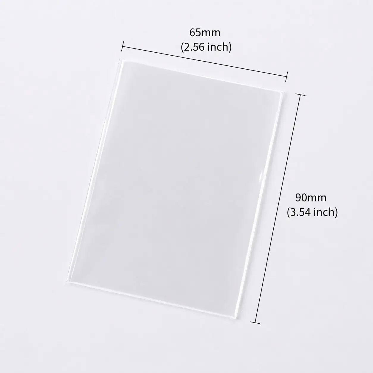 Clear Card Sleeves 65×90mm Dustproof Card Protectors for Football Sports Cards, MTG TCG Collectible Card Storage Display GYH
