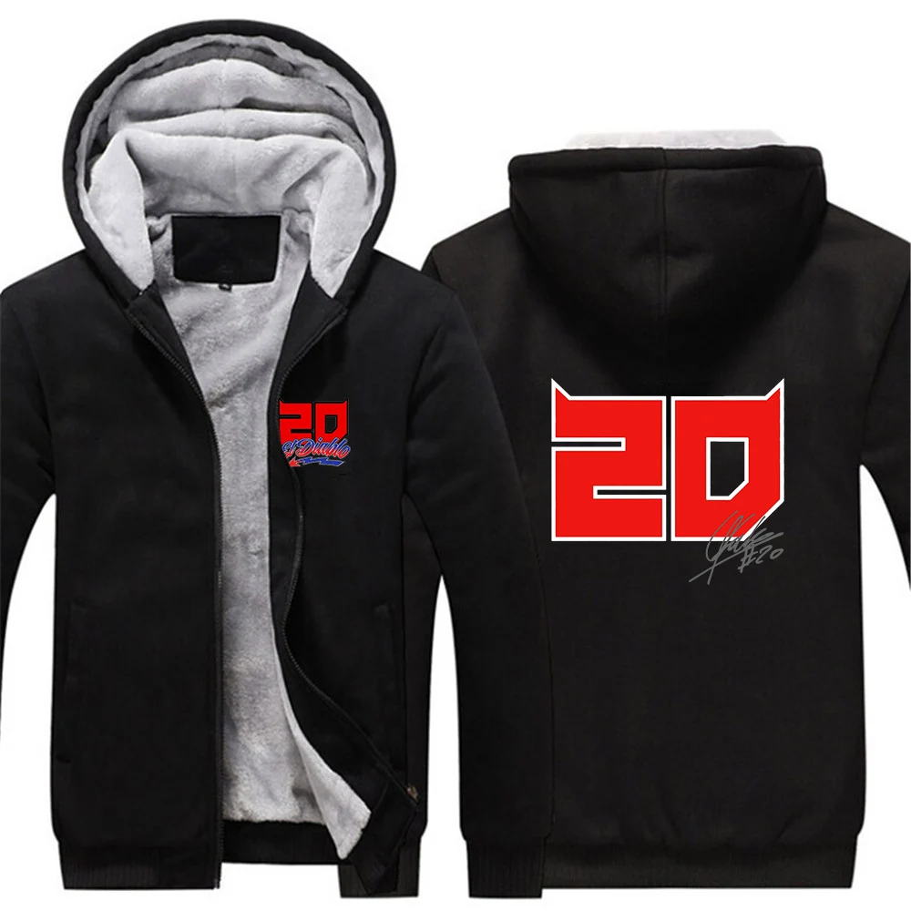 

FABIO QUARTARARO WITH SIGNATURE 2023 Men's New Zipper Hoodies Thicken Hoodies Hooded Fleece Keep Warmer Sweatshirts Pullover Top