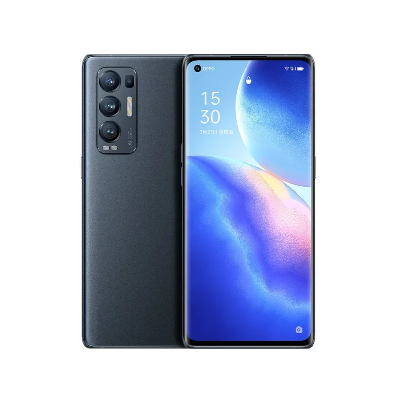 هاتف oppo Reno5 pro+ 5G الذكي Android CPU Qualcomm Snapdragon 865 شاشة 6.55 بوصة 2400x1080px 4500mAh هاتف مستعمل