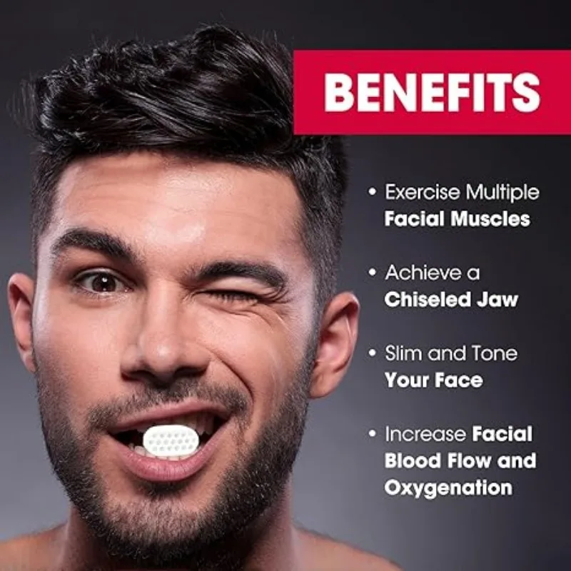 Ejercitador Facial Mandibular, Bola de Fitness para gimnasio, entrenamiento muscular Mandibular, reductor de mentón doble, cuello, cara, adelgazamiento, boca, Mandibular