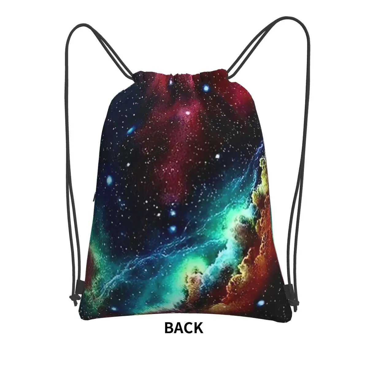 Constellation Star Clusters Galaxies Print Halloween Backpacks Fashion Drawstring Bundle Pocket Sports Bag Book Bags for Travel