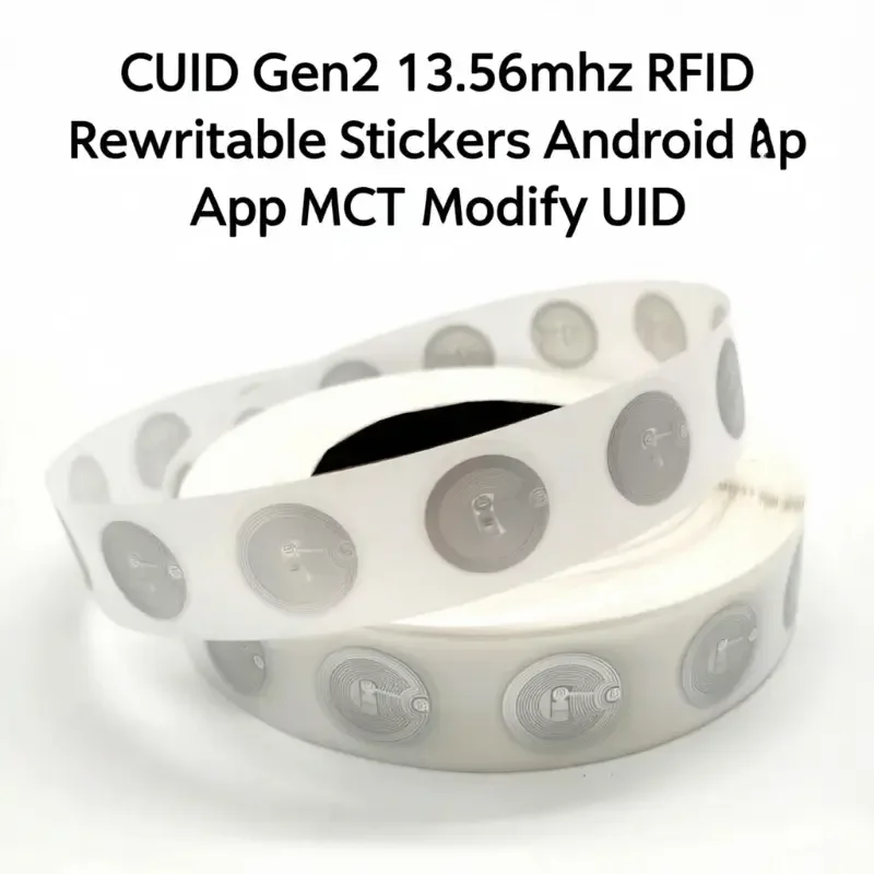 10PCS CUID 13.56mhz changeable S50 1K NFC Sticker Wet Inlay NFC tag Sector 0 Block 0 Rewritable For NFC Andriod MCT Copy Clone