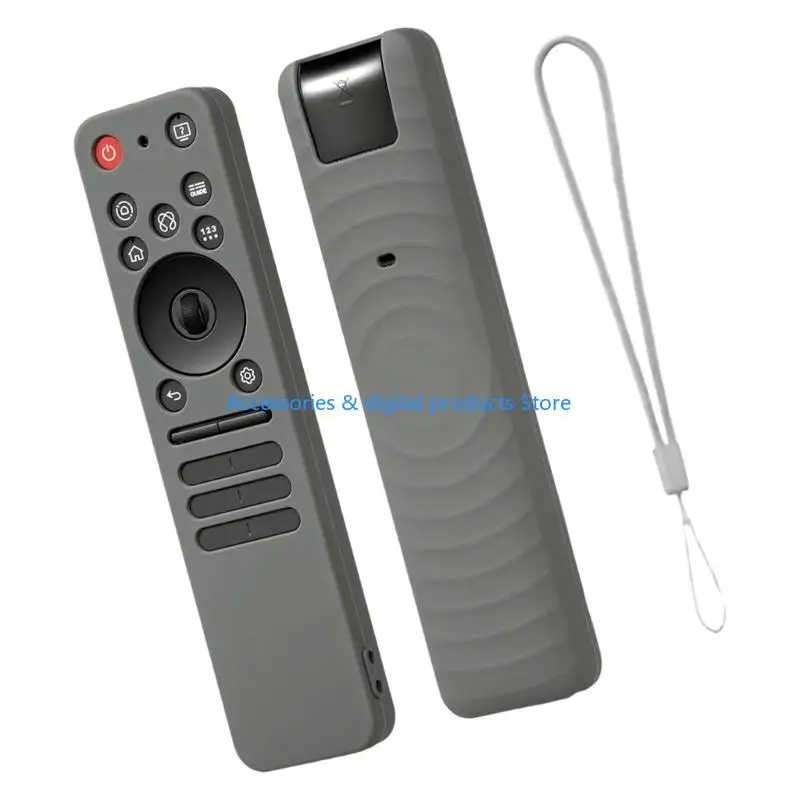 77JD Soft Protective Skin Cover For MR25GA Remote Silicone Case With Precise Button Cutout Lanyard Improved Grip Surfaces