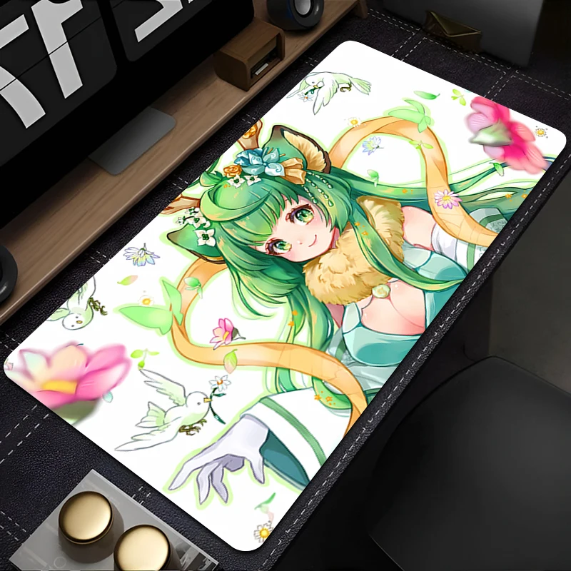 

Mousepad Office Computer Desk Mat Keyboard Mouse Pad Laptop Cushion Large Non-slip Deskpad PC carpet V-Vshojo H-Haruka Mousepad