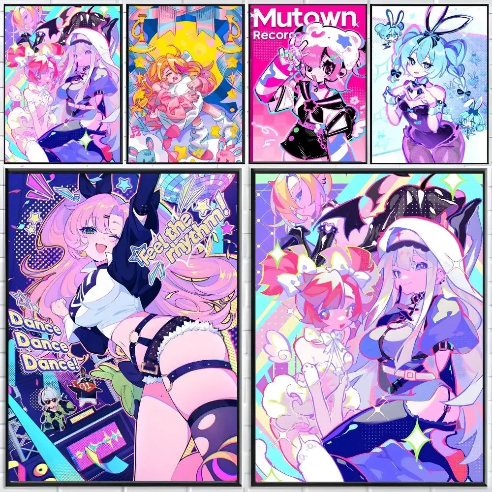 Game Rhythm Muse Dash Poster Distinct Home Decor Concepts Chic Indoor Art Pieces