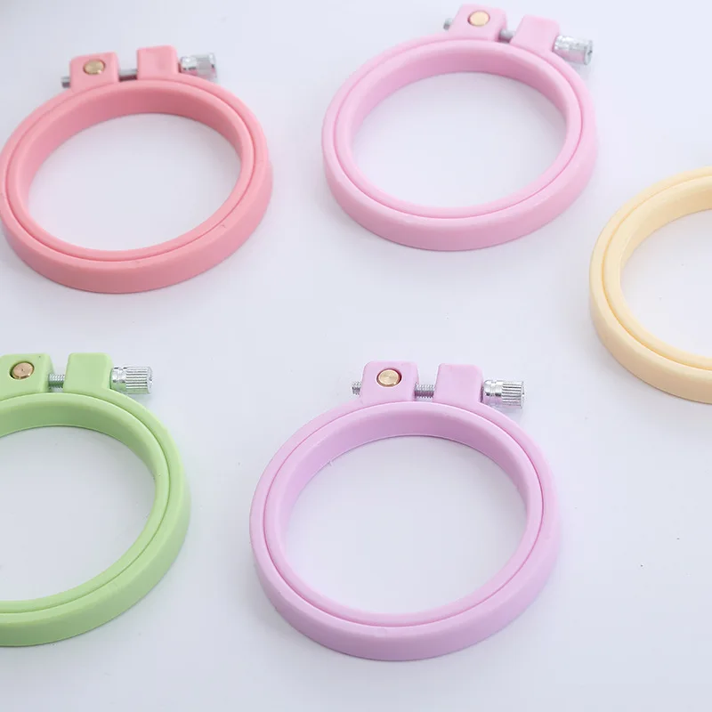 DIY ABS Plastic Embroidery Hoops Round Cross Stitch Loop Cross Stitch Ring Stretch Tool Needlecraft Household Sewing Tools view 5