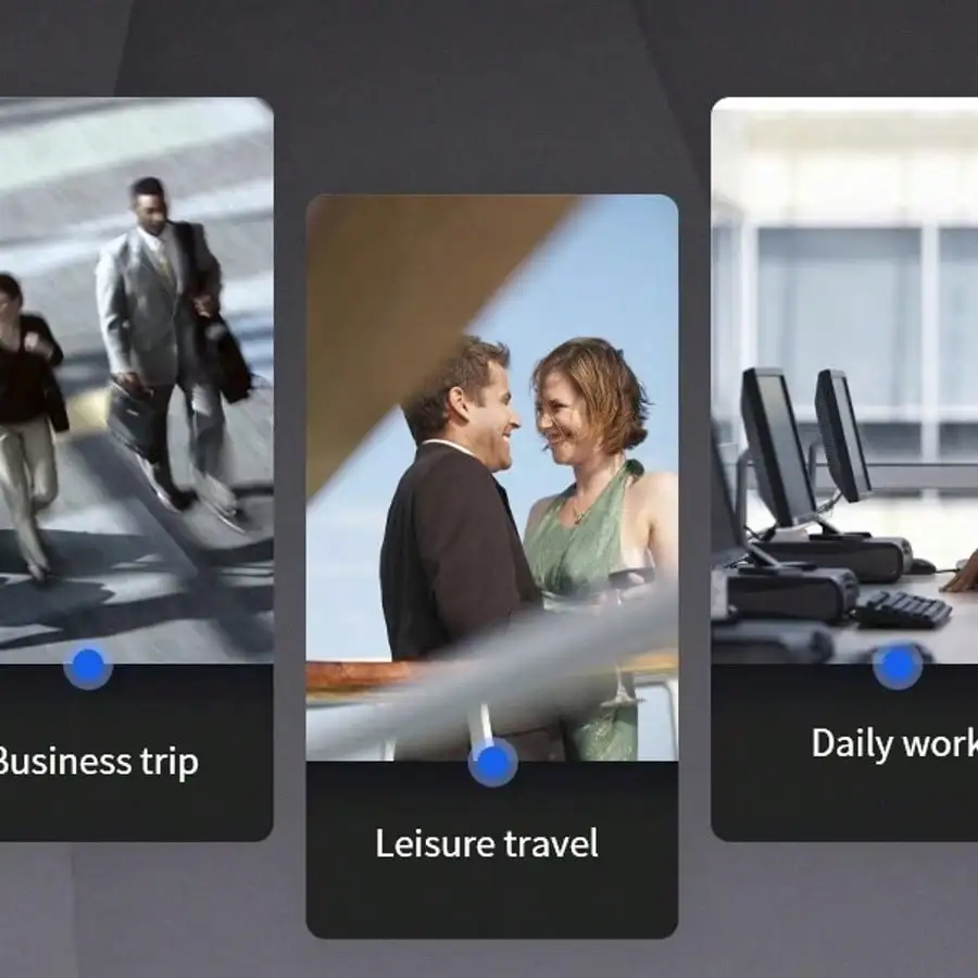 حقيبة ظهر مضادة للسرقة ذات سعة كبيرة للجنسين - تناسب كمبيوتر محمول مقاس 14 بوصة، للمدرسة/العمل/السفر (أسود) #2