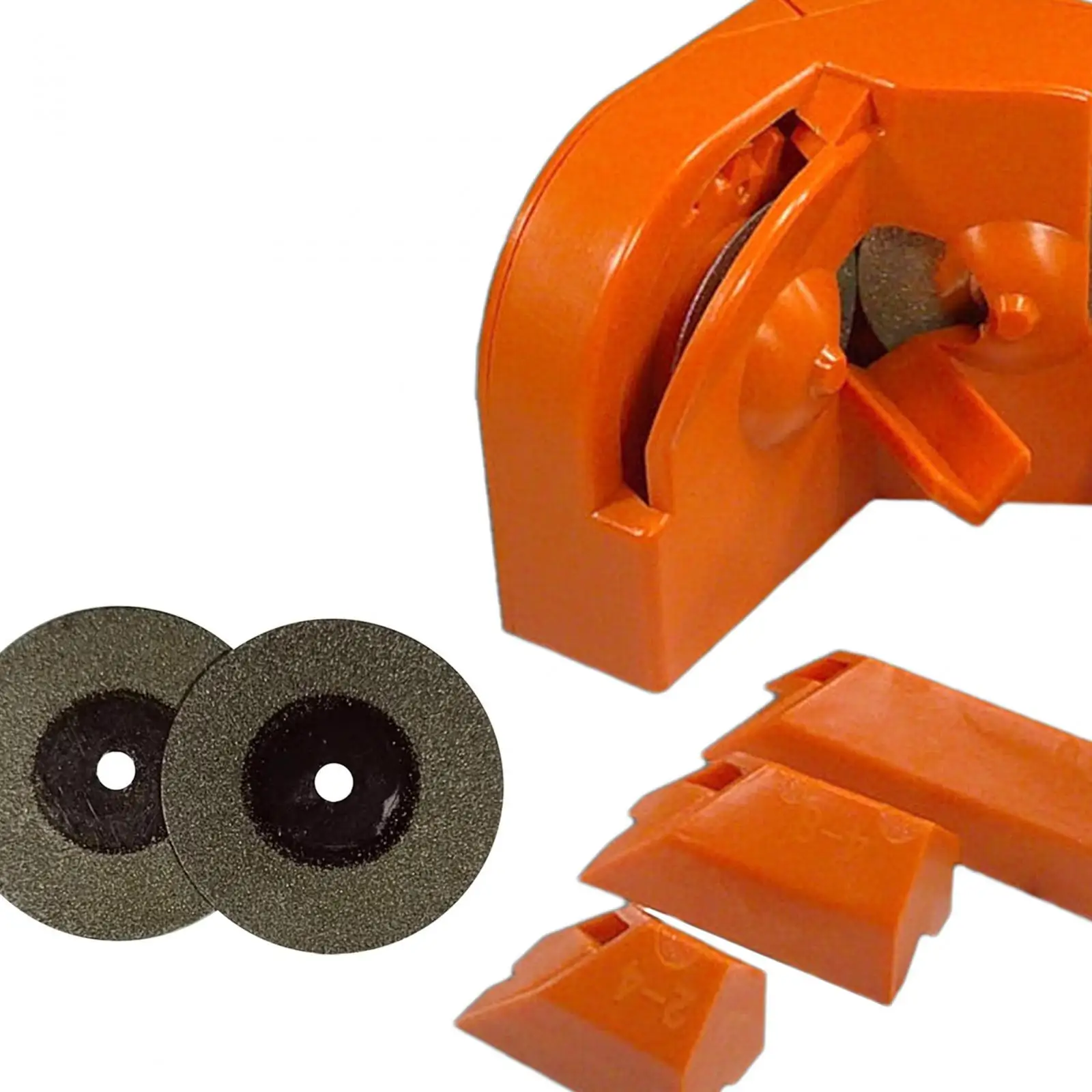 Portable Drill Sharpening Tool with 4 Diamond Grinding Discs for High Speed Steel and Carbide Sharpener