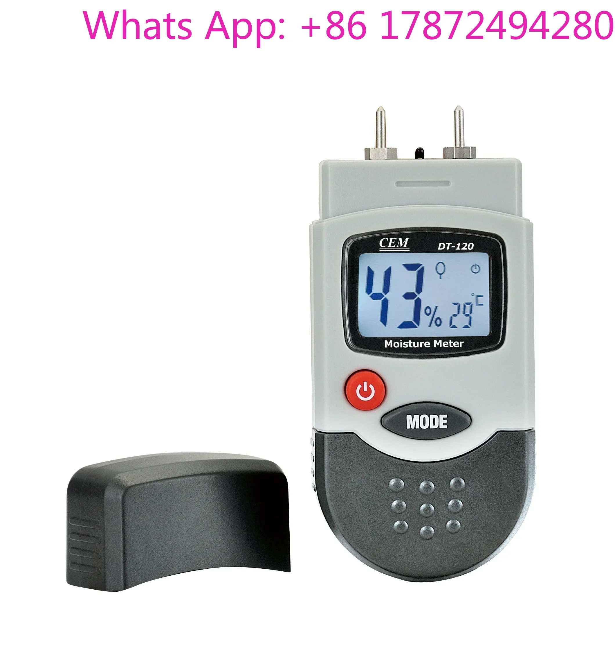 

CEM DT-120 Pocket Digital Moisture Meter With Dual Backlit LCD Digital Display of Moisture Temperature User Selectable Moisture