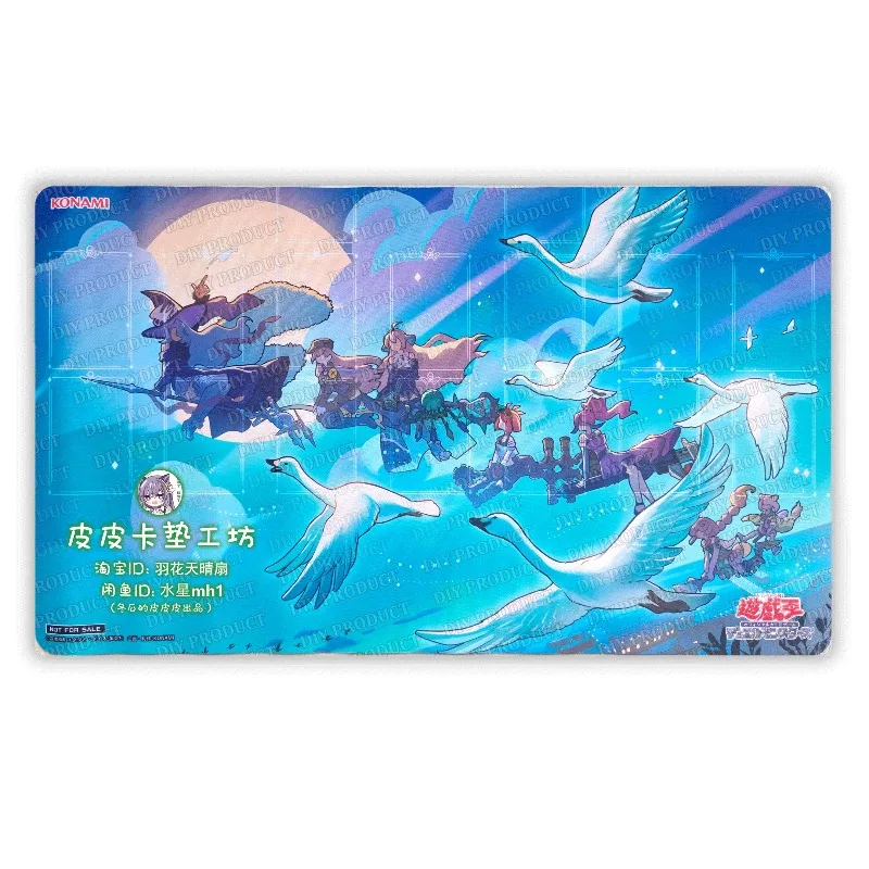 600x350 мм Подходит для Yu-Gi-Oh! Игровой коврик Witchcrafter Walpurgis, 2 мм, с прошитым краем, одинарный резиновый, для карт Witchcrafter Field Magic.