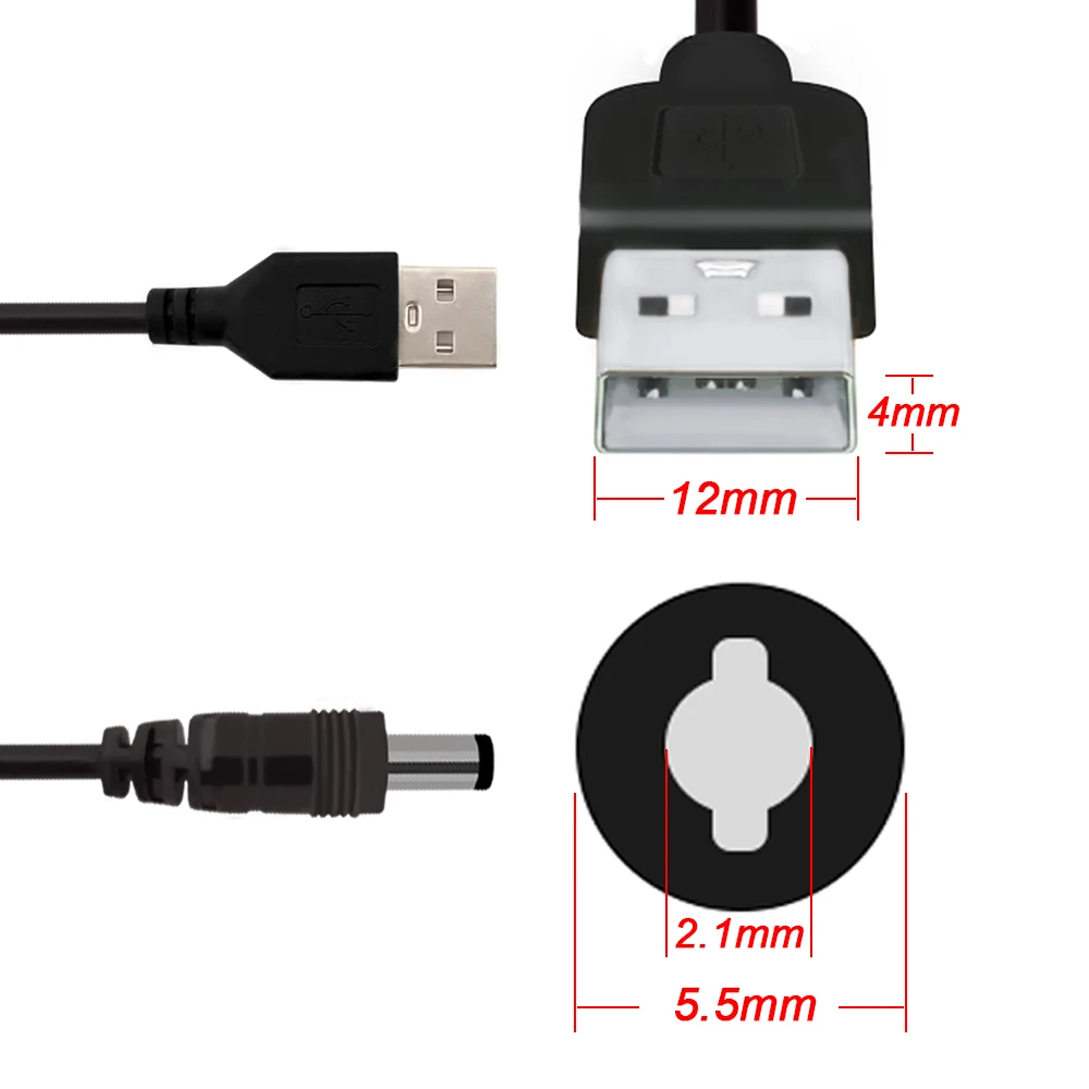 Câble de connexion USB vers cc 100CM, connecteur de contrôleur d'alimentation MCU Applicable SP110E SP105E SP107E SP108E