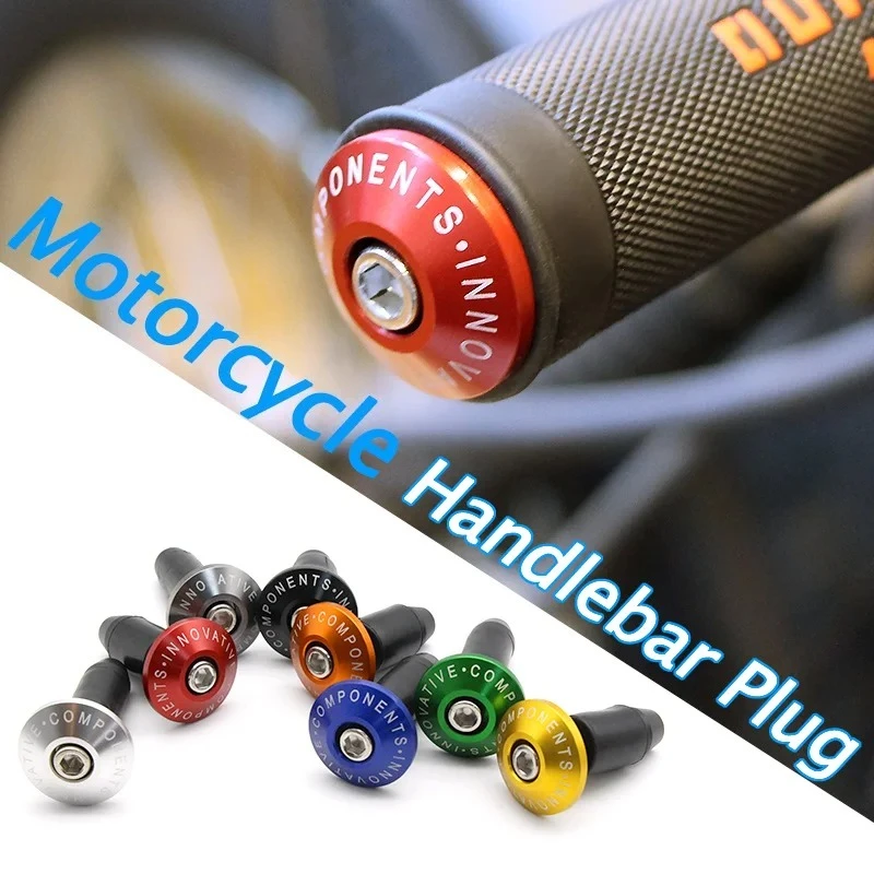 Motorcycle Handle Bar End Weight Handlebar Grips Cap Universal Motorcycle Modification Handle Protection Plug Accessories Metal