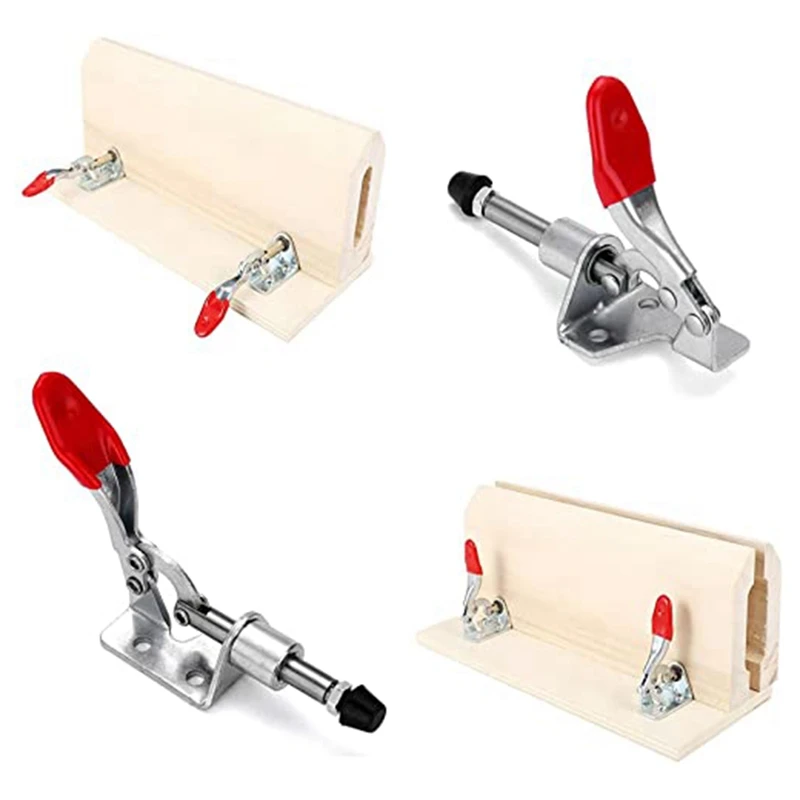 1/2Pcs Toggle Clamp GH-301AM Push-Pull Quick Release Hand Tool 45kg Vertical Toggle Clamp Hand Clip Tool