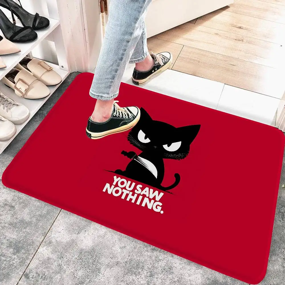 You Saw Nothing Bathroom Mat Anti-slip Absorb Water Long Strip Cushion Bedroon Mat Hotel Decor Mat
