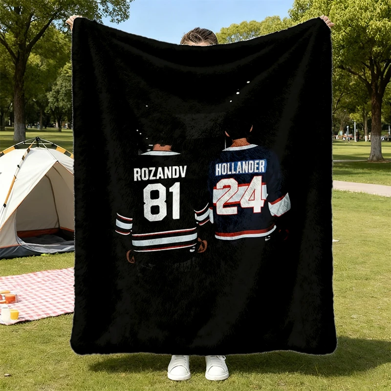 Limited Hollanov Flannel Blanket, Hudson Williams Connor Storrie Heated Rivalry Inspired Flannel Throw