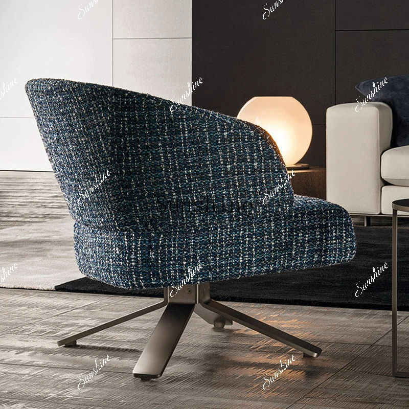 Italian light luxury model house villa living room single leisure chair hotel clubhouse negotiation chair  FT