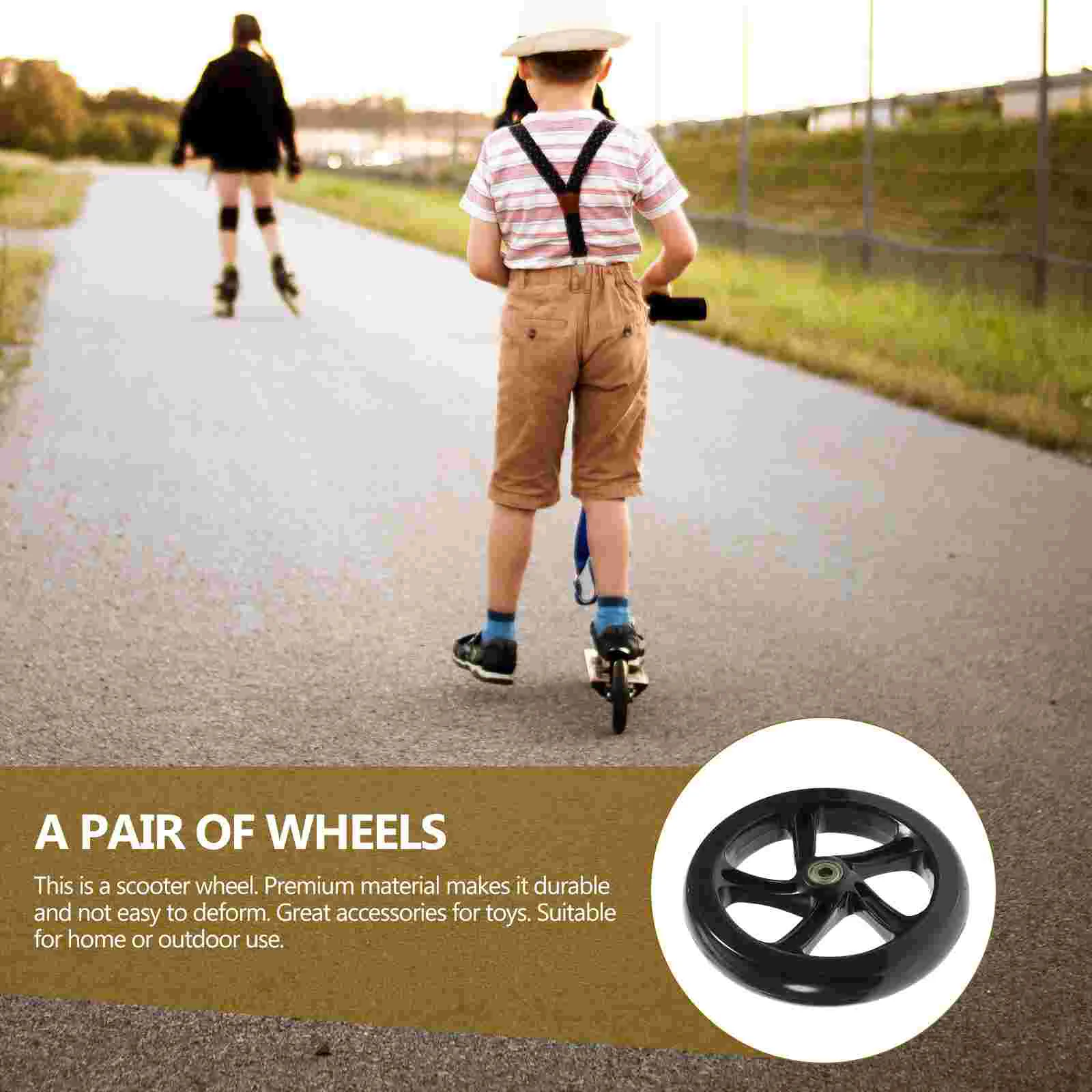 Ruedas de patinete eléctrico de PU para niños y adultos, accesorios de repuesto para monopatín